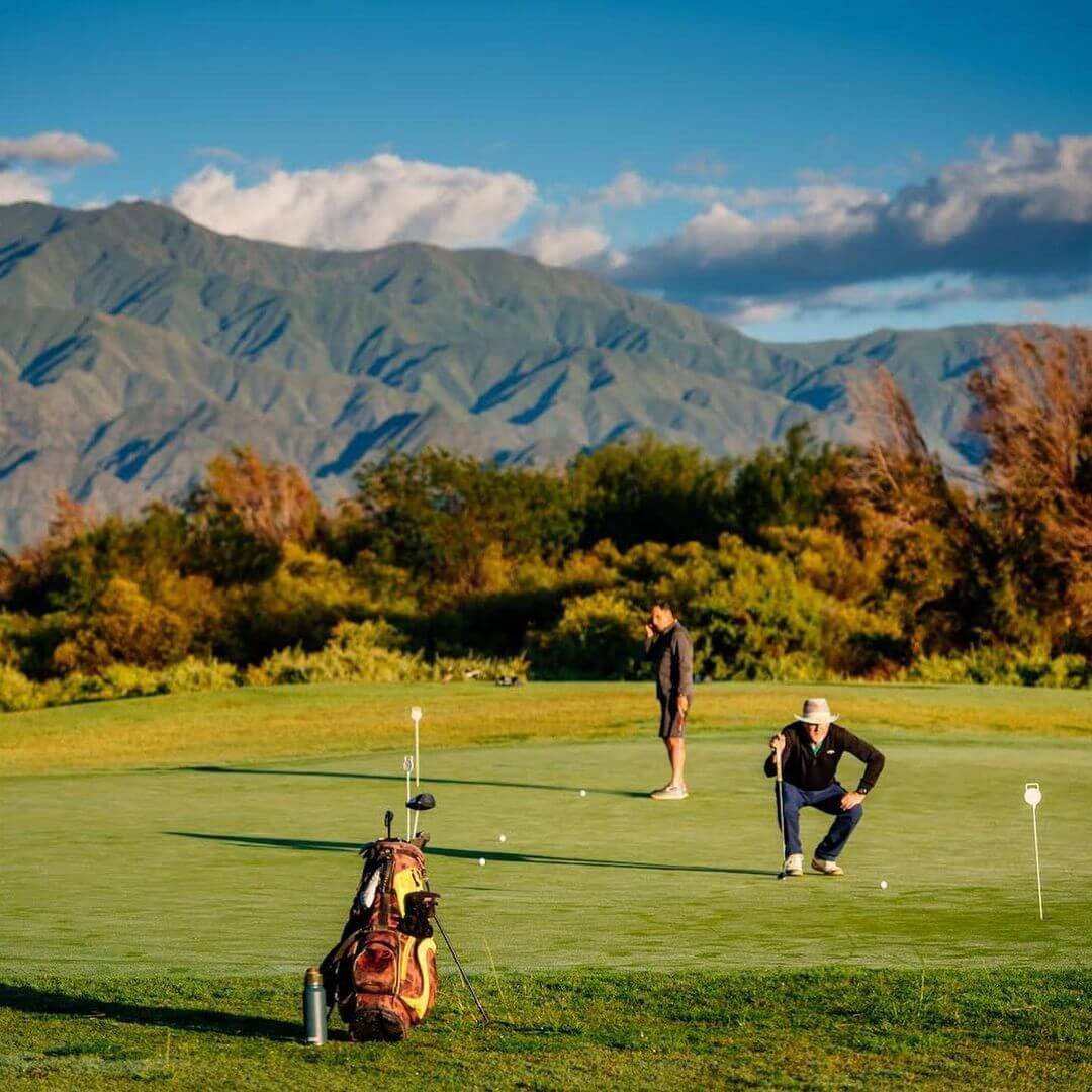 Golf landscapes in Argentina with dramatic scenery