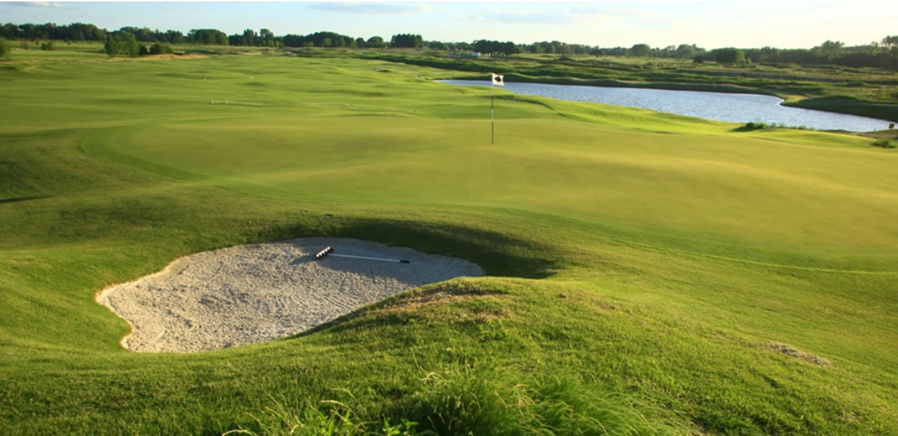 Strategic golf hole at Pilará Golf Club Jack Nicklaus Signature Design